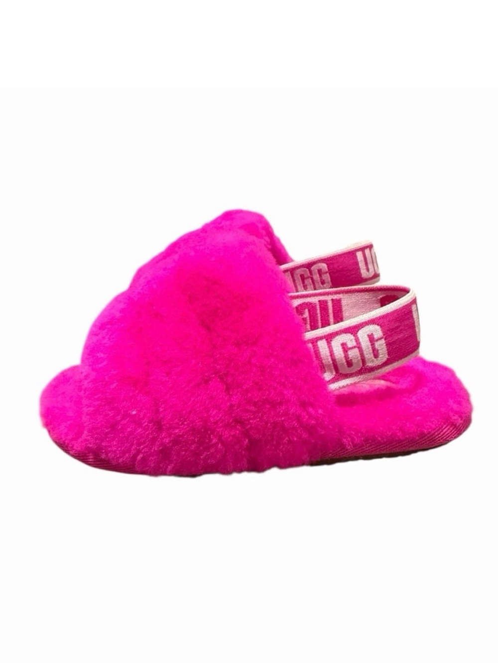 UGG Fluff Yeah Toddler Slides | Hot‎ Pink | Size 7